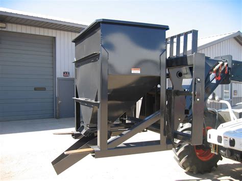 concrete hopper for skid steer|concrete hopper attachments.